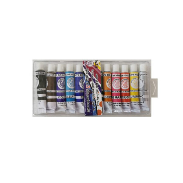 Gouache de 12 le coq boite cristal