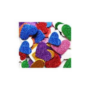 STICKERS EN FORME DE COUER GLITTER