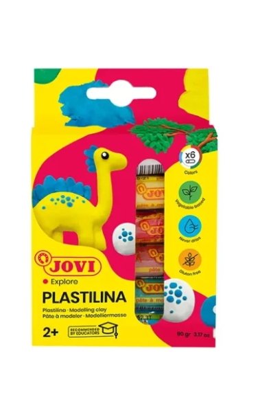Pâte à modeler de 6 bâtons JOVI plastilina