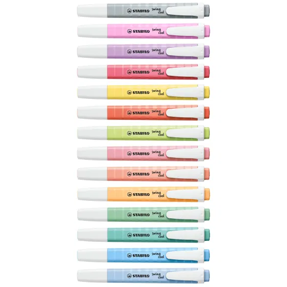 Surligneur format stylo STABILO swing cool Pastel